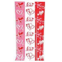 1pc 1mx2m romantic hearts printed backdrop curtain foil