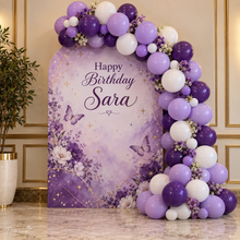 purple theme Balloon Garland & Arch Backdrop Decoration