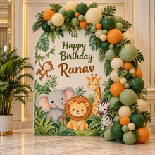 safari animal  theme Balloon Garland & Arch Backdrop Decoration