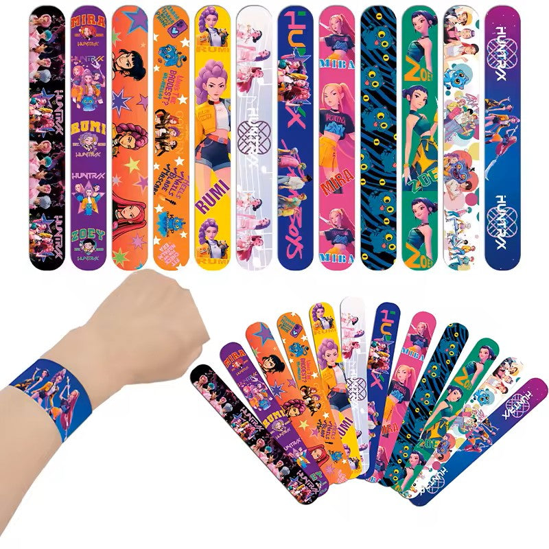 K-Pop Demon Hunters slap bracelets - pack of 12