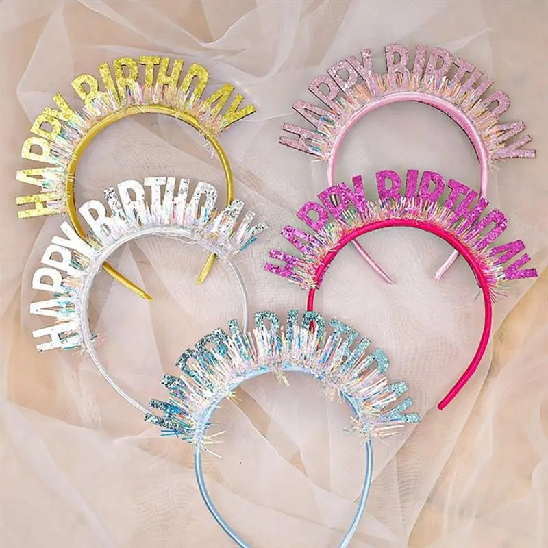 birthday head band pack of 6