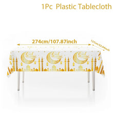 Eid Mubarak table cover - white