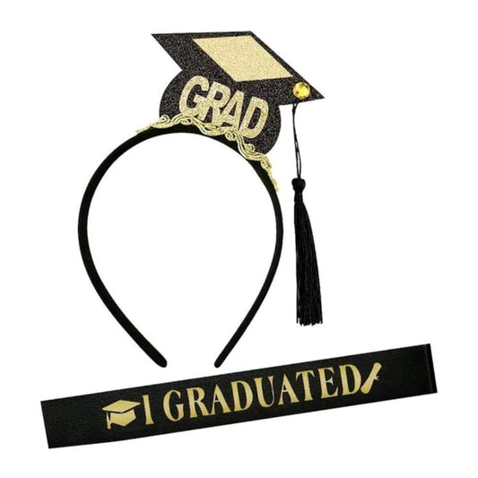 Grad headband and sash