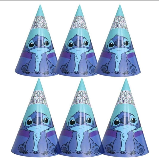 6 pcs lilo stitch party cap