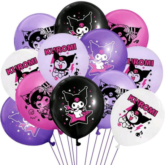 Sanrio kuromi helium latex abllloons 10 pcs