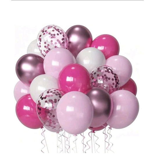 Pink shades helium bunch 10 pcs