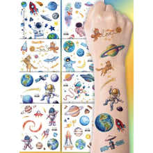 8 sheets of space astronaut tattoos