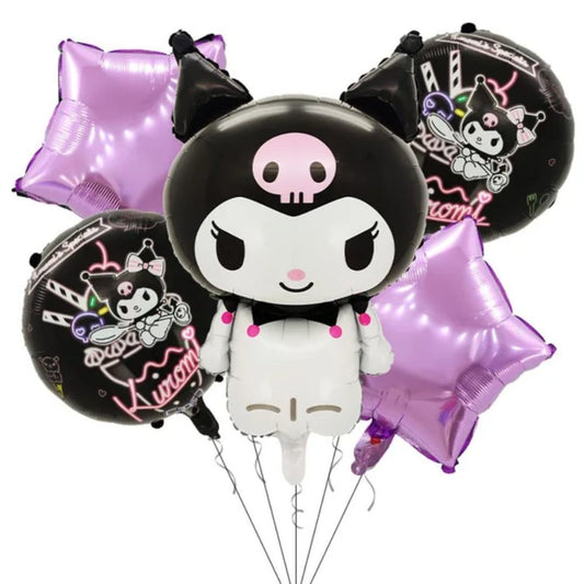 Kuromi Balloon Bouquet – Helium Filled 🎈