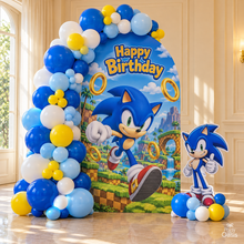 Super Sonic hedgehog Balloon Garland & Arch Backdrop Decoration