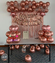 Rosegold birthday garland kit