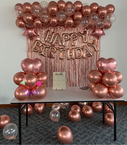 Rosegold birthday garland kit