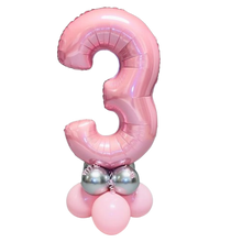 Number balloon on base
