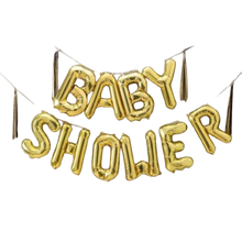 Baby Shower Banner Gold