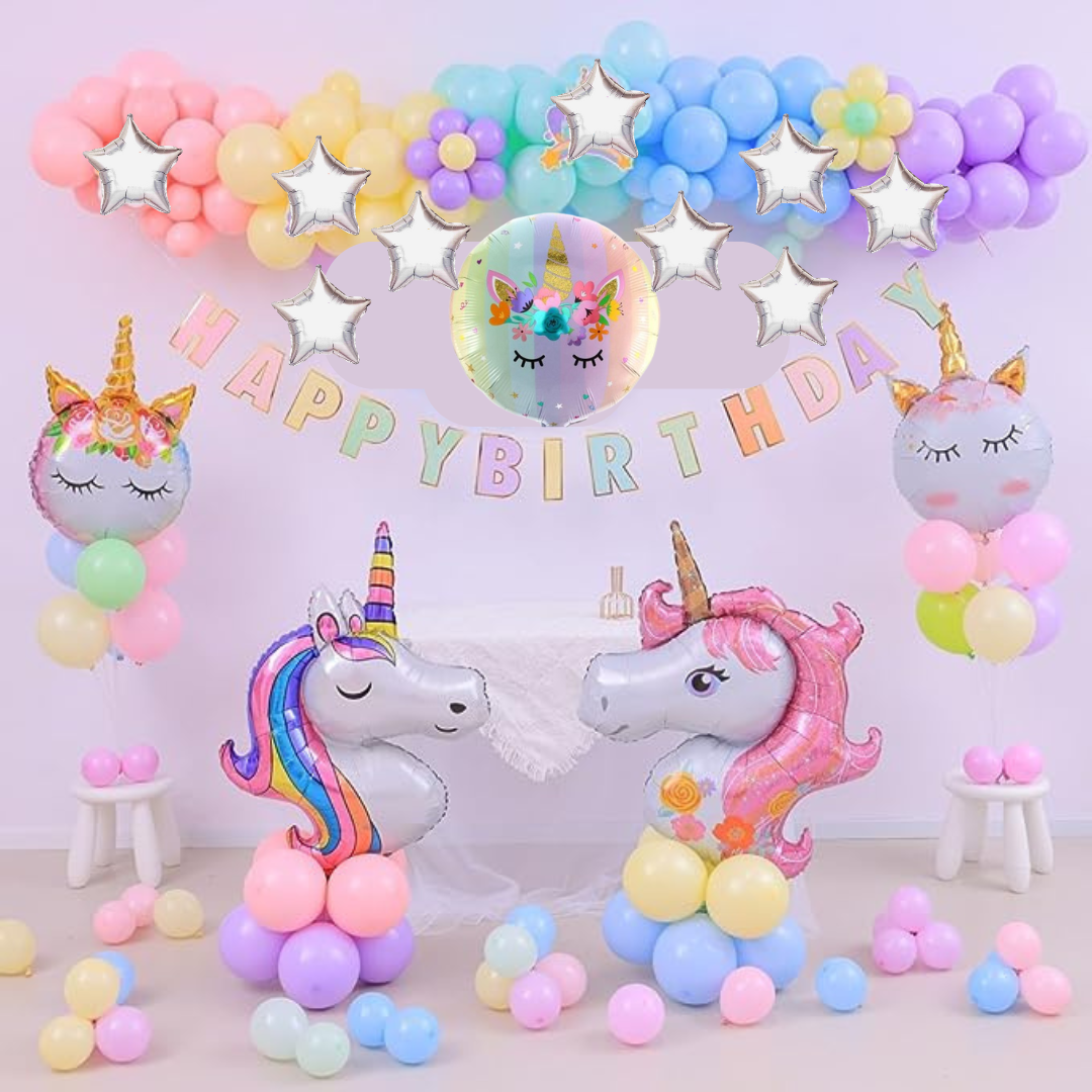 Unicorn pastel set up