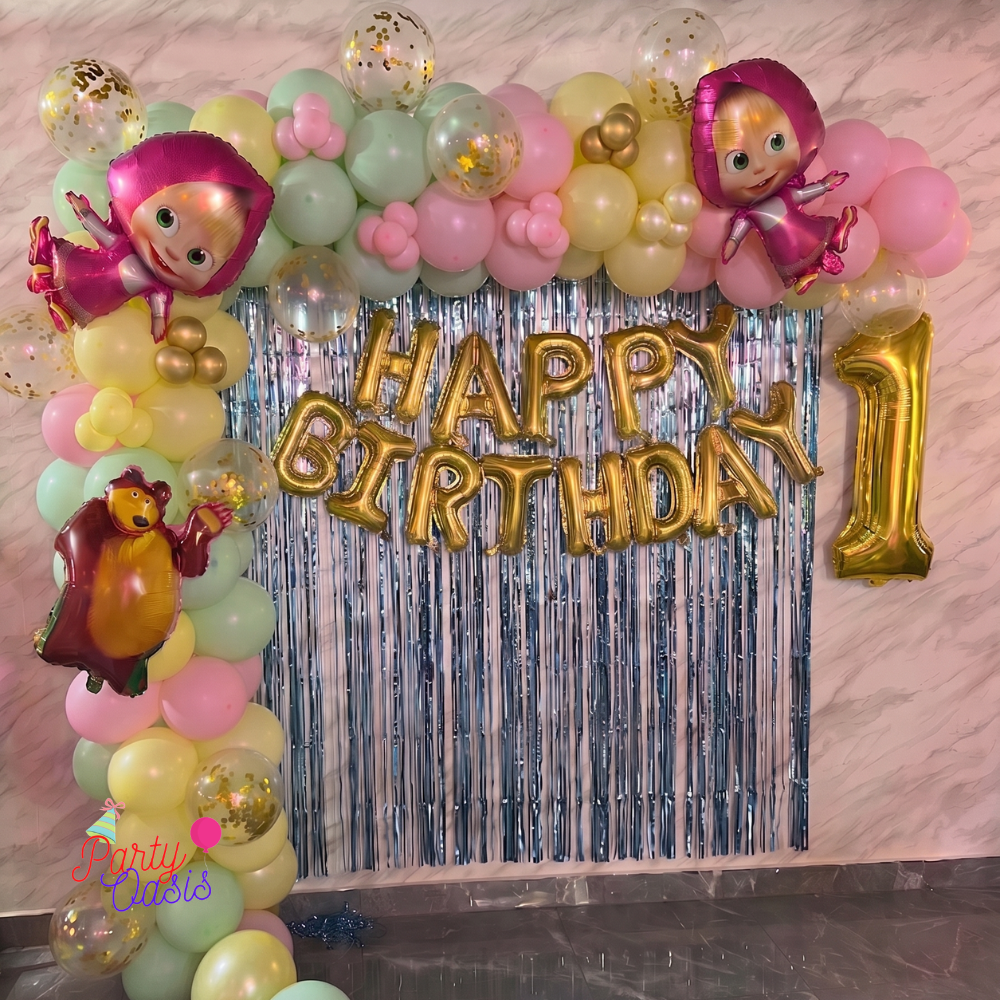 Masha and the Bear  Birthday Balloon Extravaganza