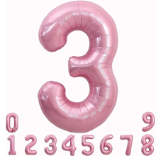 40 inch giant pink foil number balloons
