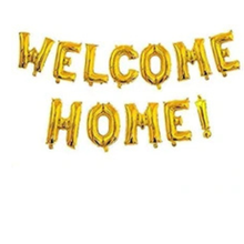 Welcome Home Banner Gold