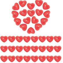 Heart Candle 10Pcs - Red