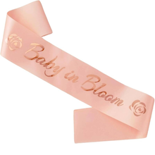 Baby in bloom sash rosegold