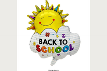 Back to school sunshine helium balloon