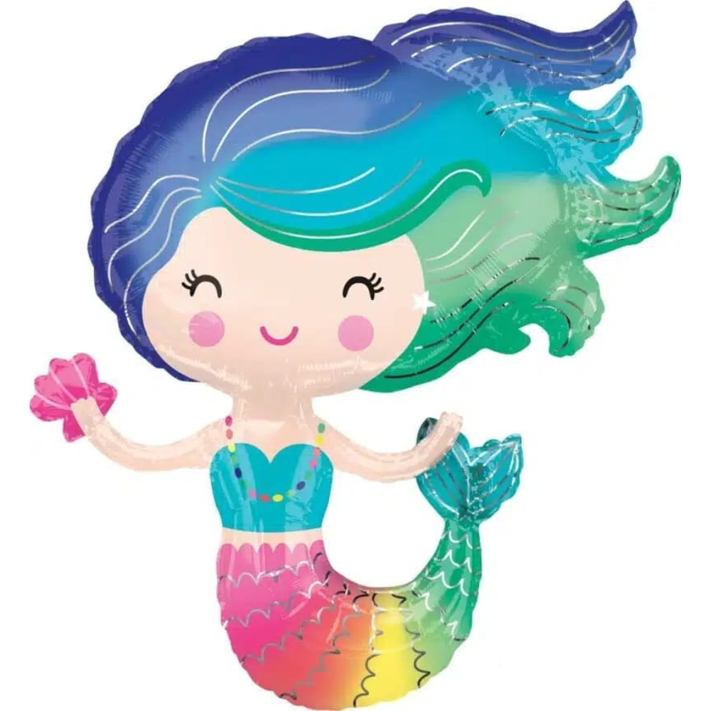 Mermaid foil balloon