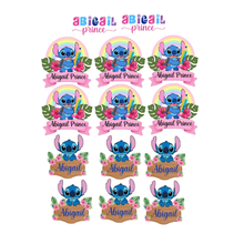 Personalized Kids School Name Labels - Lilo Stitch theme