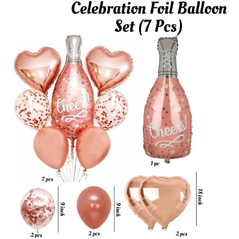 Cheers helium bunch rosegold helium