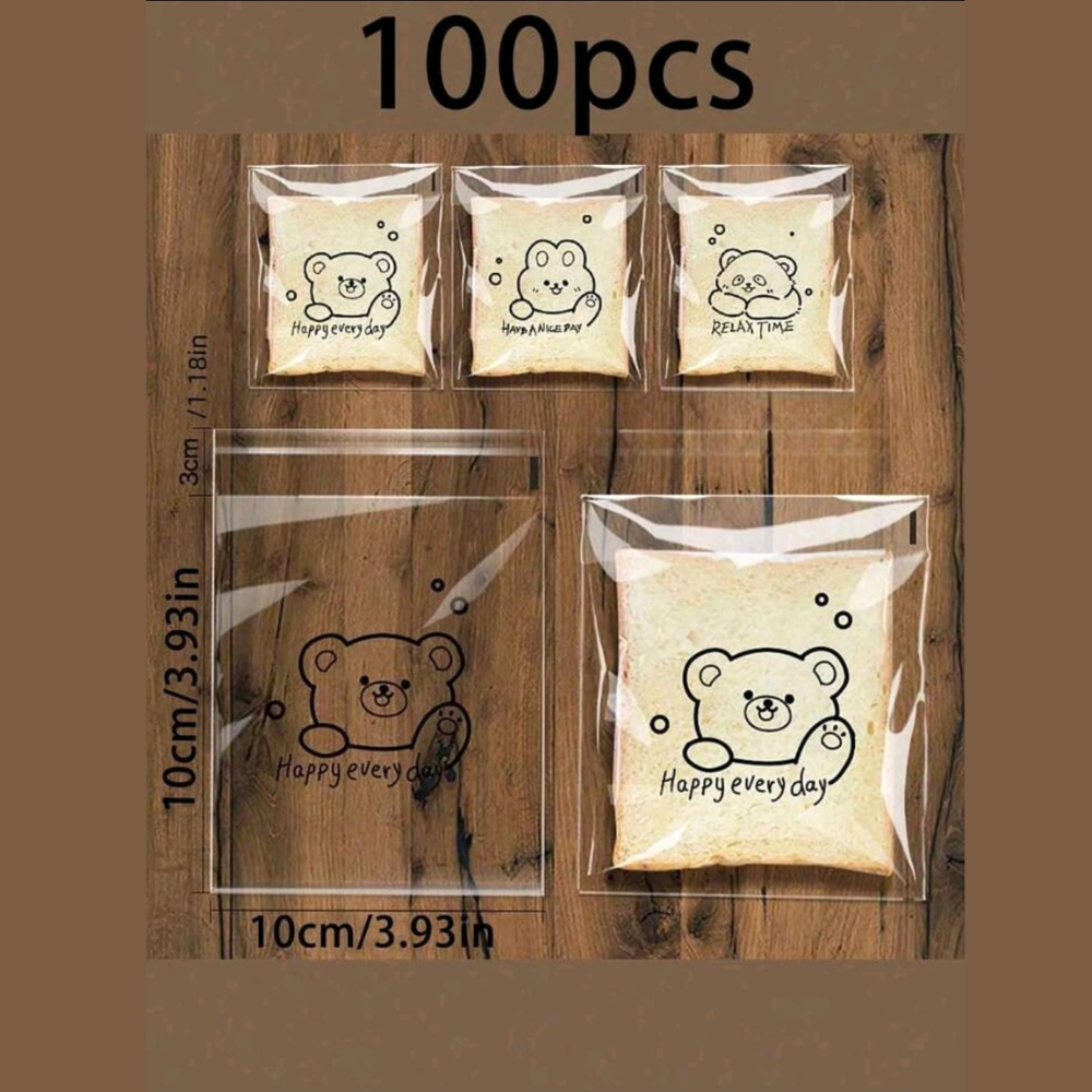 100pcs clear sandwich bag for back to school kids