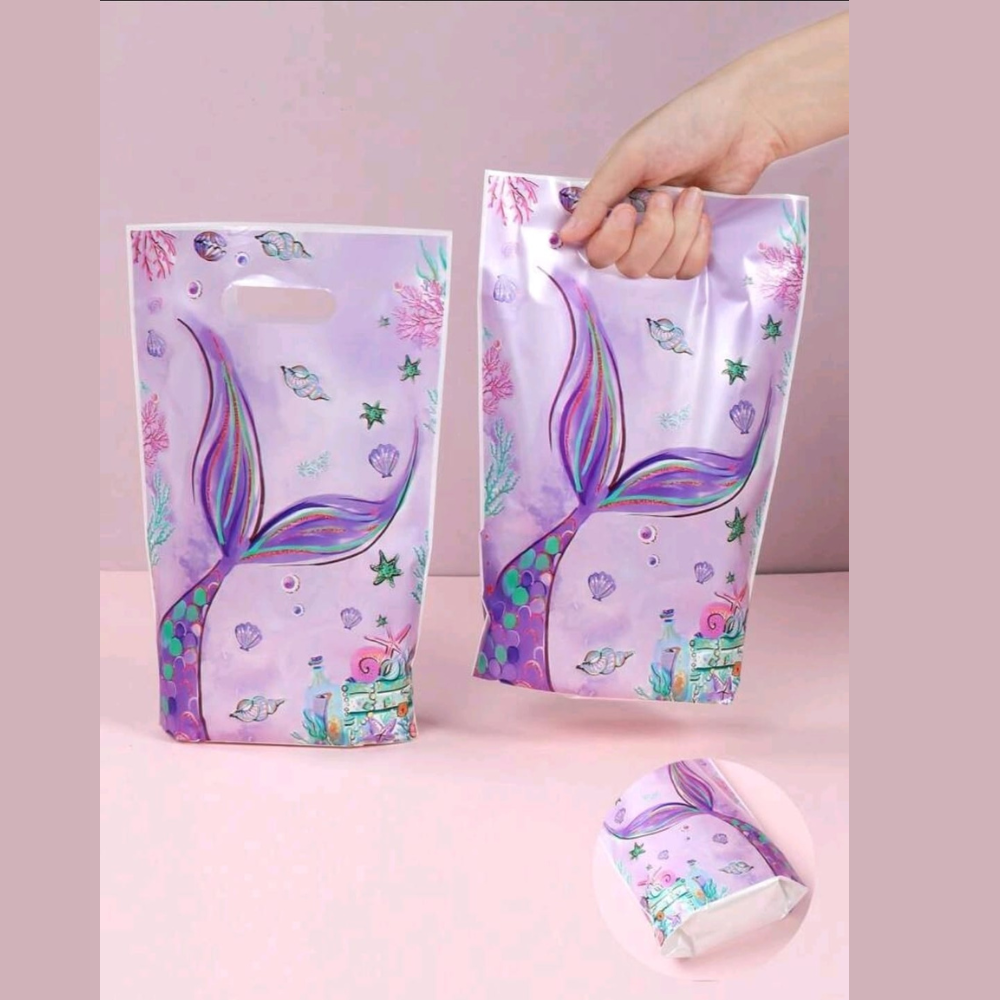 50pcs mermaid candy loot bag 25x16.5cm