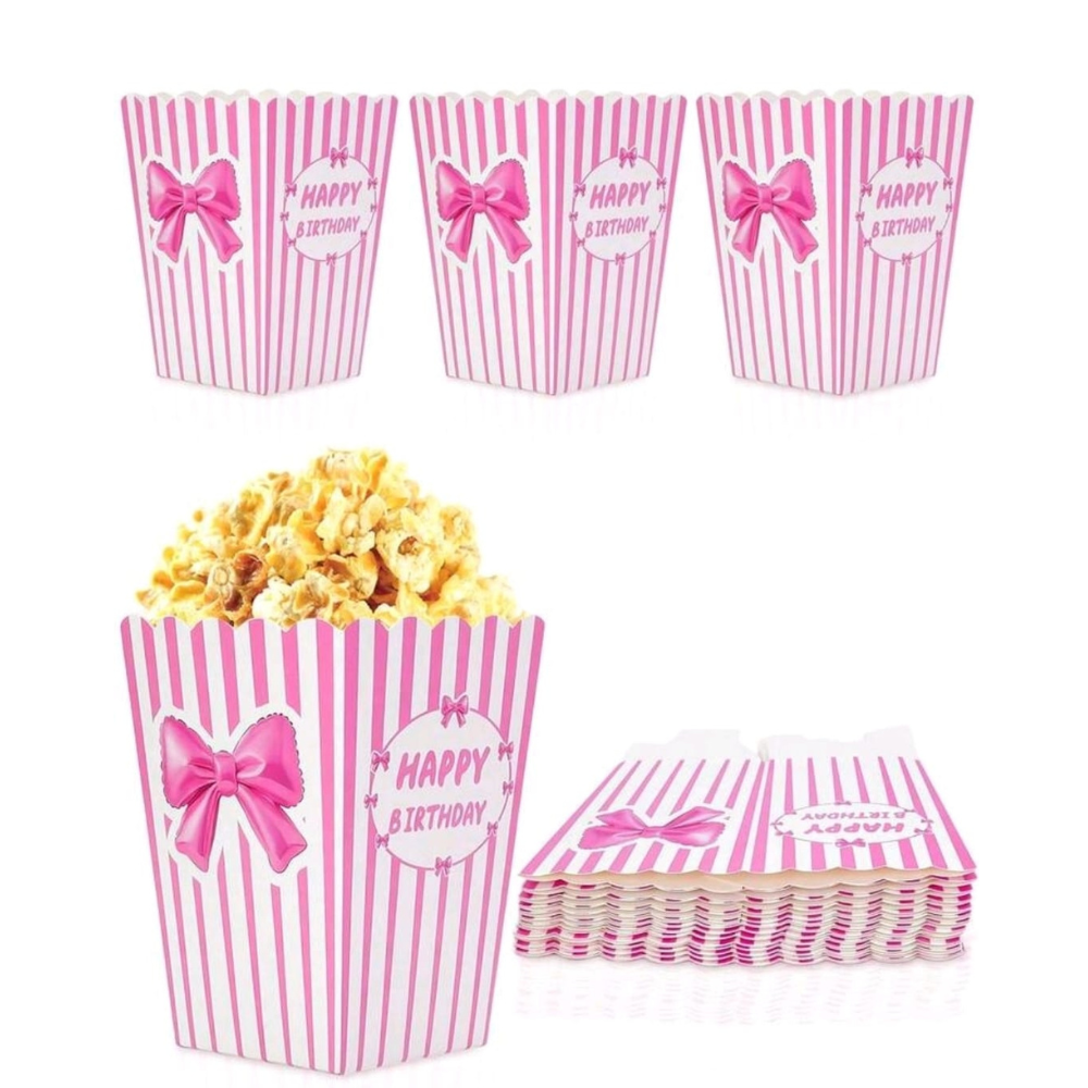 Bow pop corn box pack of 10
