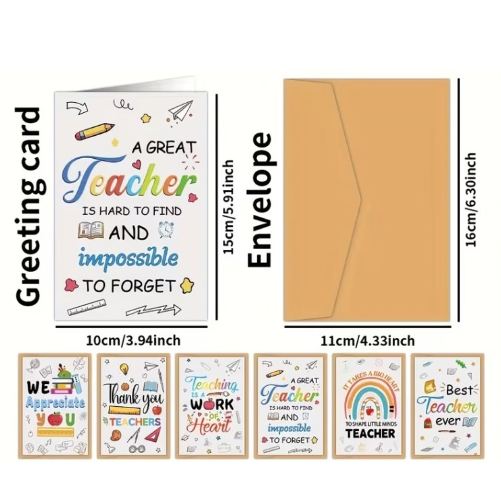 Teacher's day greeting card 1pc