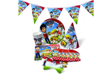 Paw patrol theme  party set plate cup tableware serves 6