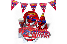 Spider man theme  party set plate cup tableware serves 6