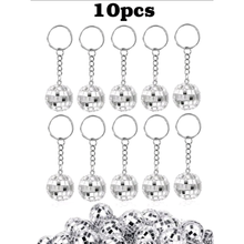 10pcs Mini Disco Ball Keychain – Cute Sparkling Pendant