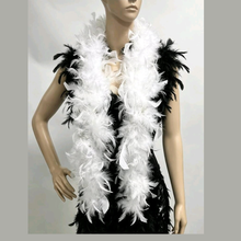 White feather boa