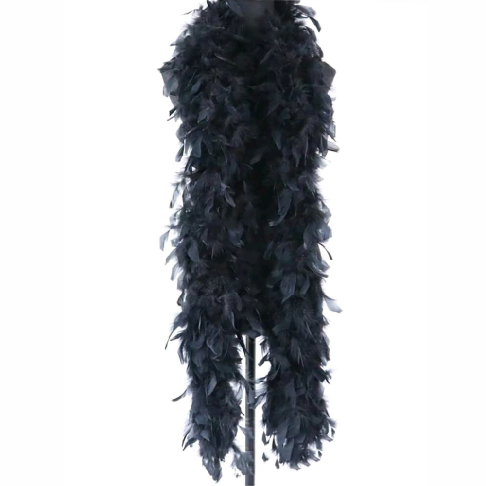 Black feather boa