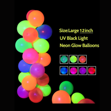 Glow in the dark , neon balloons 30pcs