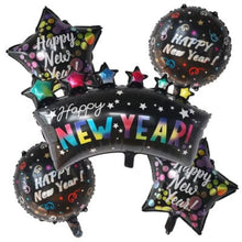 New Year Color Pop Balloons 5pcs