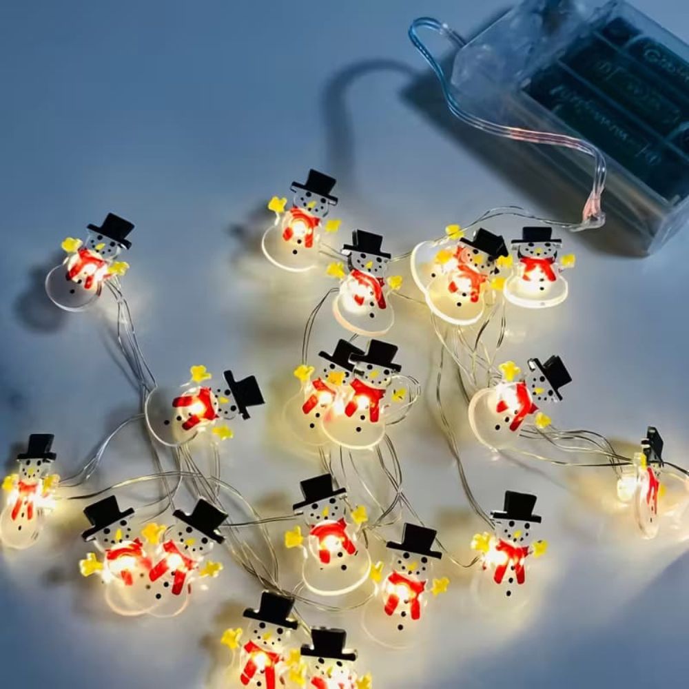 Snowman String Light 2m
