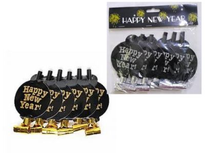 Glitter Noise Makers New year Party Blowers 6pcs