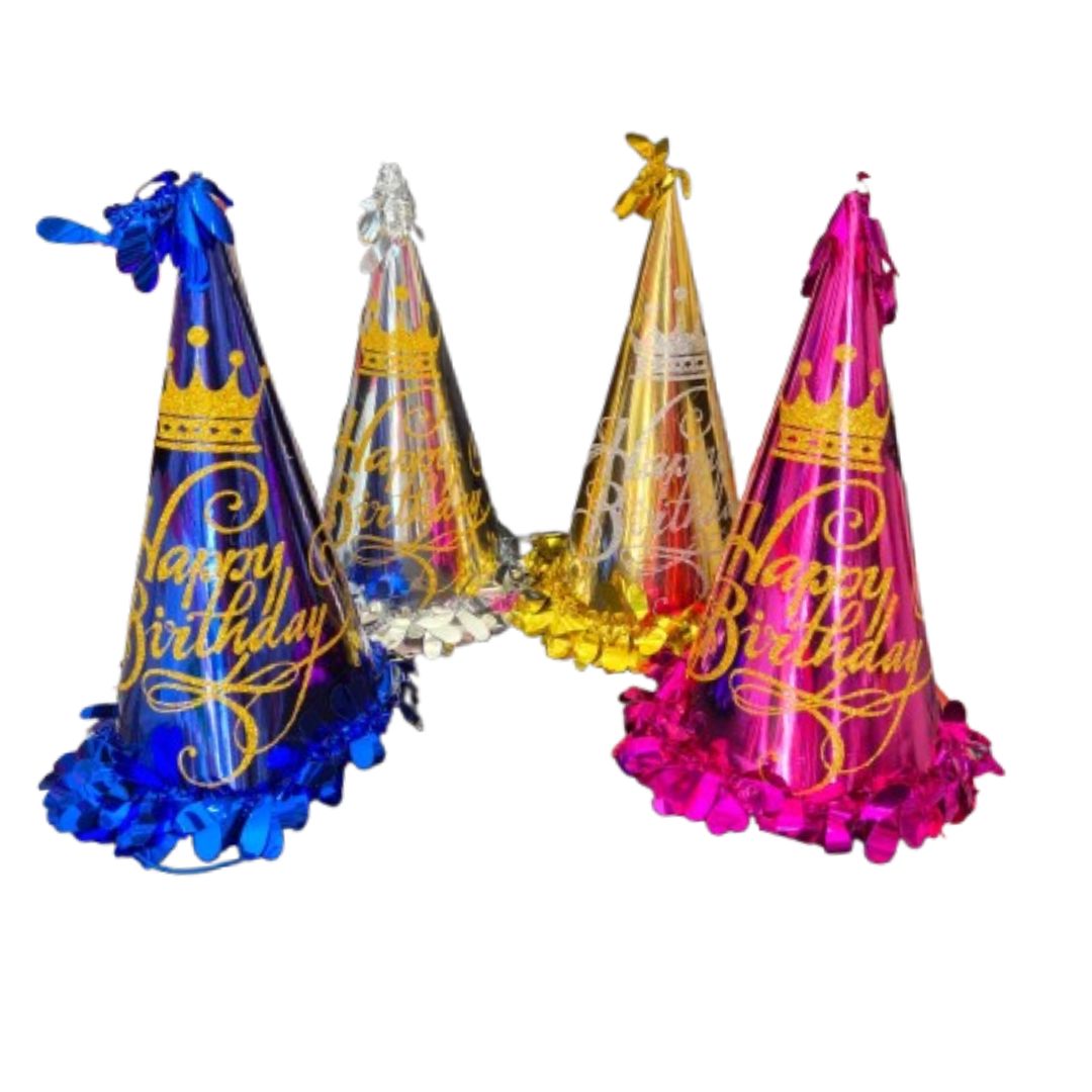 Long birthday party hats - 34 cm