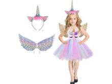 unicorn dress with wings and headband 90 to 100 cm pretend play costume