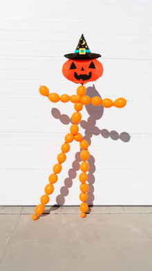 Pumpkin halloween helium man