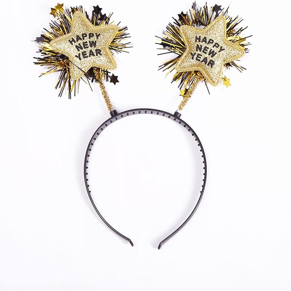 Happy New Year Headband - Gold