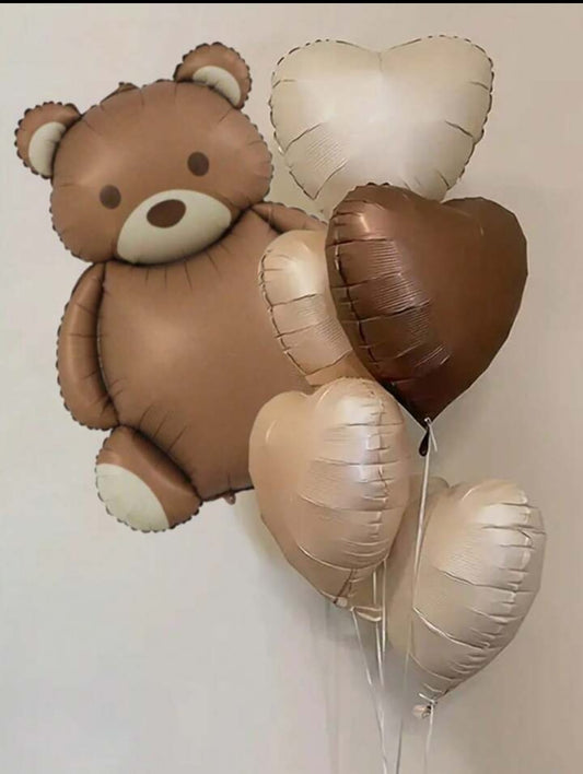 1 teddy and blush heart