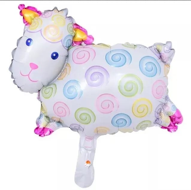 sheep foil balloons - pack of 3 - non inflated