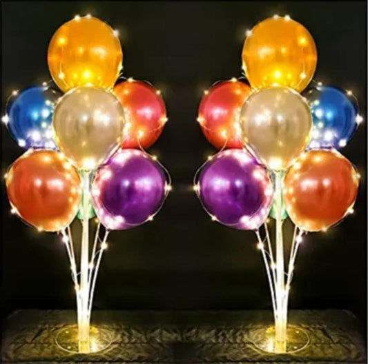 1 Pc Balloon Center Piece Stand - Air Filled With Light Ready To Use