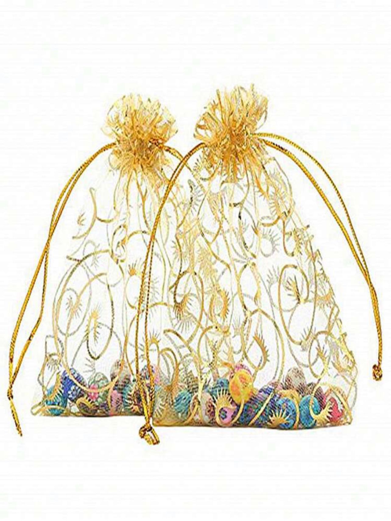 mesh gift candy bags - 50 pcs