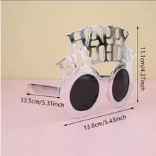 Happy Birthday Glass- Silver