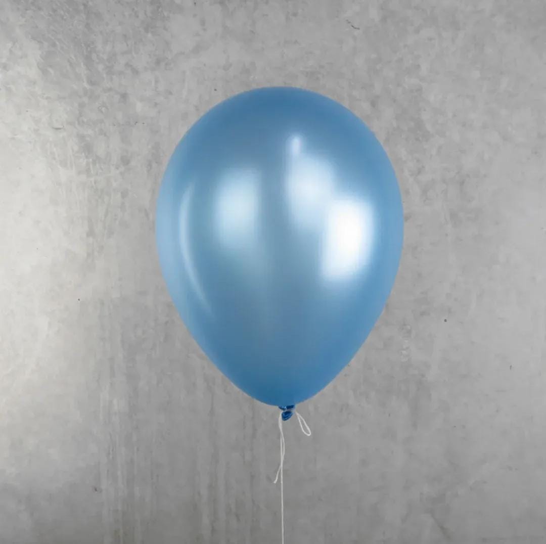 Pearl light blue balloons